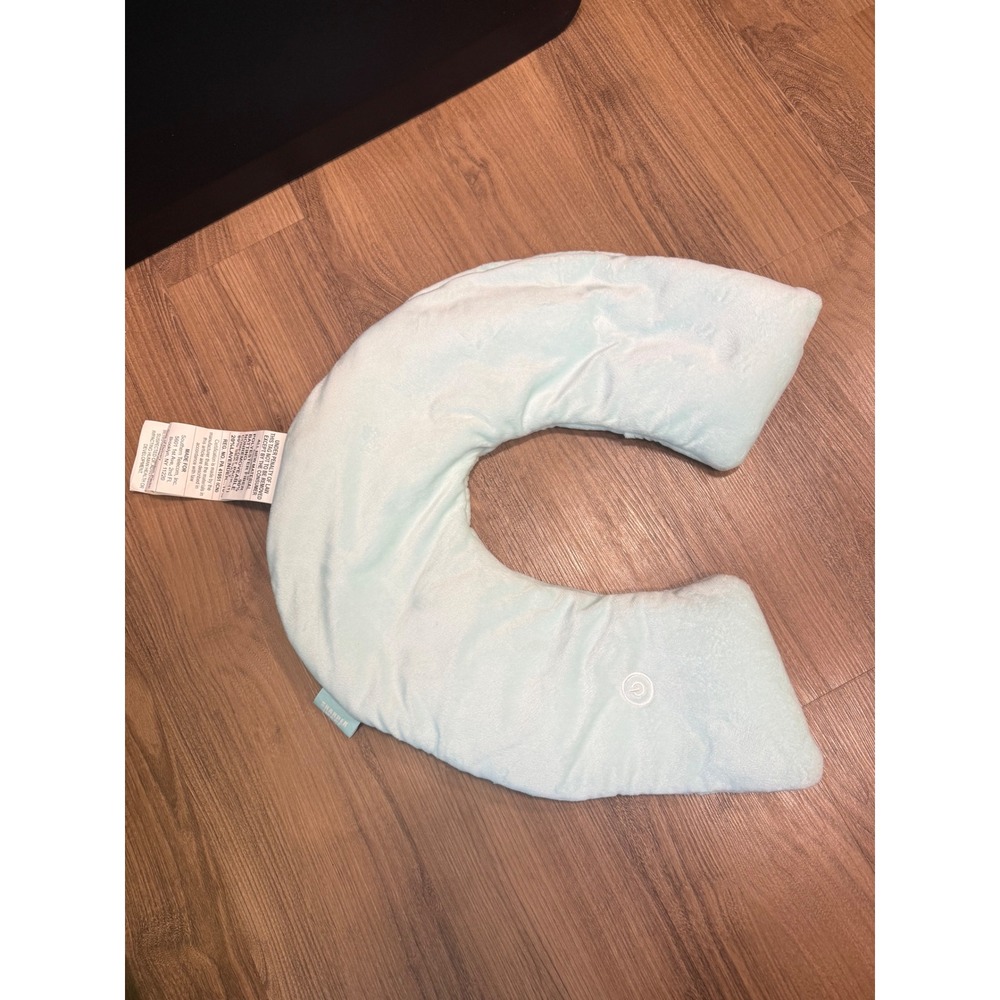 Sharper Image Calming Comfort Weighted Neck Wrap Mint Grn Vibrating Heat Therapy